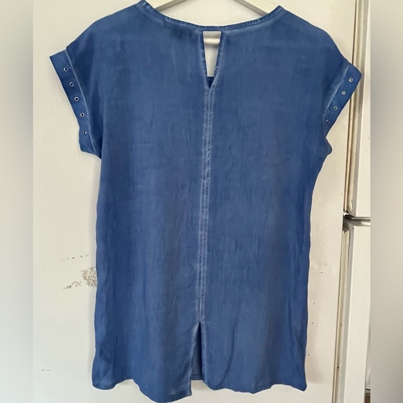 TRIBAL Blue Woman’s top Sz XS - Picture 2 of 7